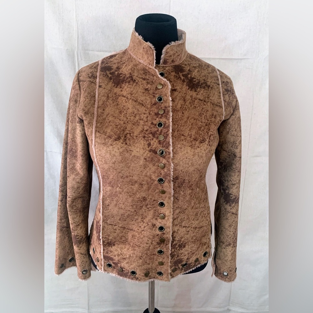 Vintage faux suede jacket